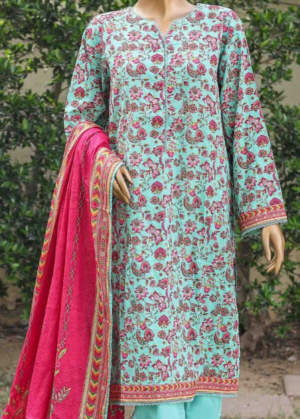 Bin Saeed Stitched 3 Piece Exclusive Printed Cotton Collection'2024 - Image 2