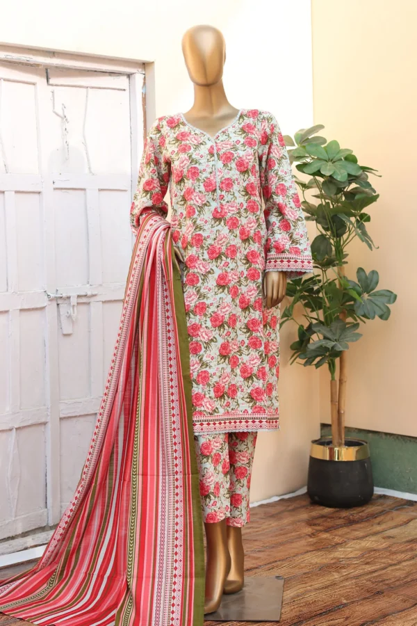 Bin Saeed Stitched 3 Piece Exclusive Printed Khaddar Collection'2024 - Image 3