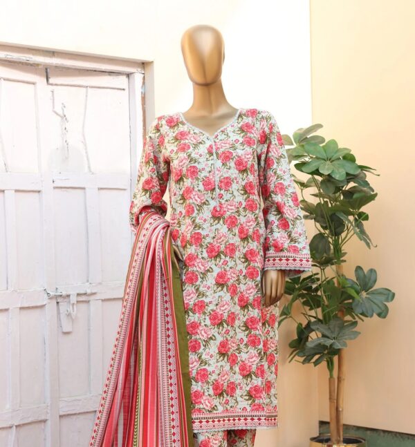 Bin Saeed Stitched 3 Piece Exclusive Printed Khaddar Collection'2024 - Image 2