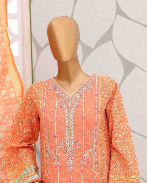 Bin Saeed Stitched 3 Piece Emb Khaddar Winter Collection'2024