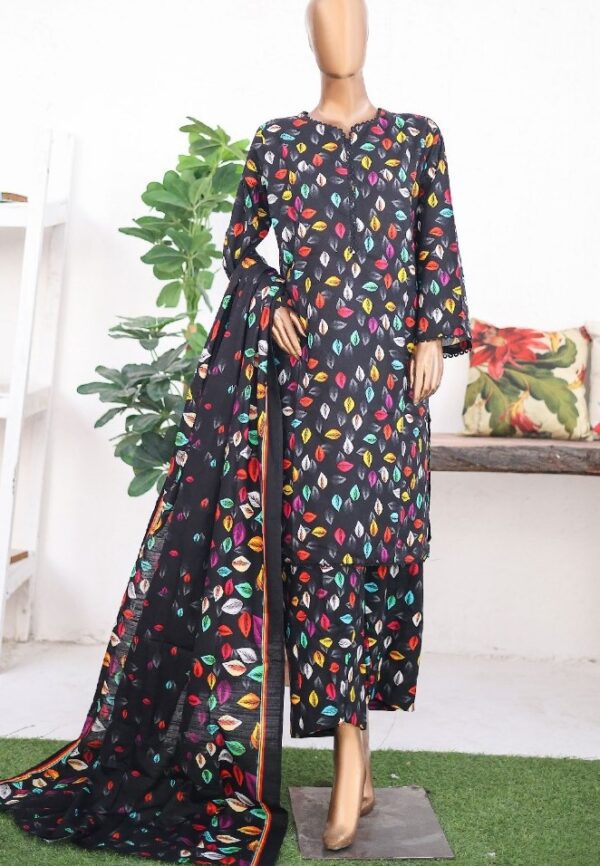 Bin Saeed Stitched 3 Piece Exclusive Printed Khaddar Collection'2024 - Image 2