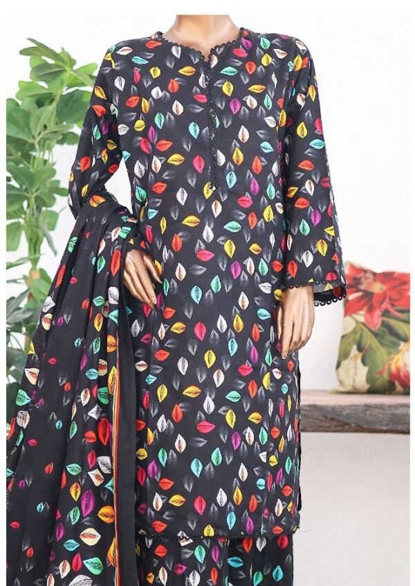 Bin Saeed Stitched 3 Piece Exclusive Printed Khaddar Collection'2024 - Image 3