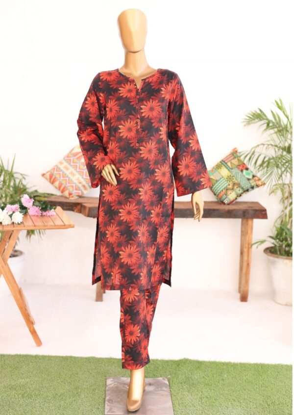 Bin Saeed Stitched 2 Piece Exclusive Mid Summer Printed Cotton  Collection'2024 - Image 3