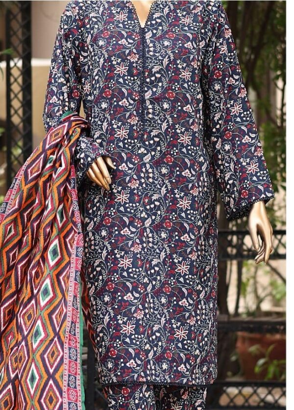 Bin Saeed Stitched 3 Piece Printed Lawn Collection'2024 - Image 2