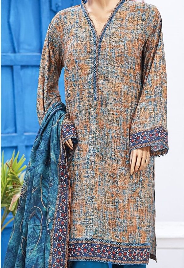 Bin Saeed Stitched 3 Piece Printed Lawn Collection'2024 - Image 2