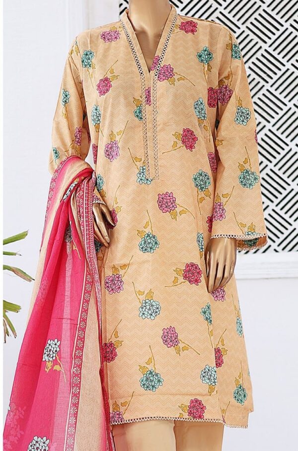 Bin Saeed Stitched 3 Piece Printed Lawn Collection'2024 - Image 2