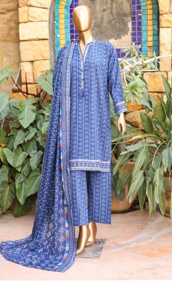 Bin Saeed Stitched 3 Piece Printed Lawn Collection'2024 - Image 3