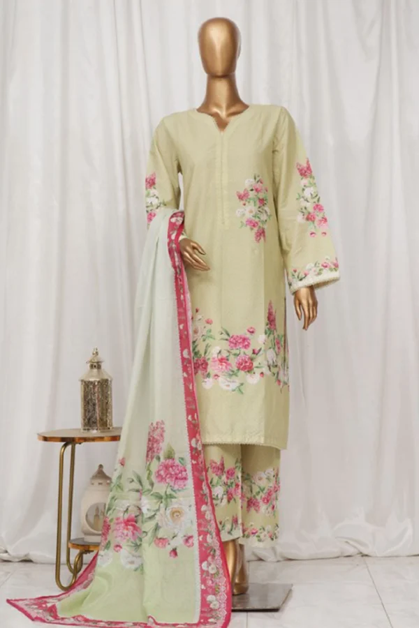 Bin Saeed Stitched 3 Piece Printed Lawn Collection'2025 - Image 2