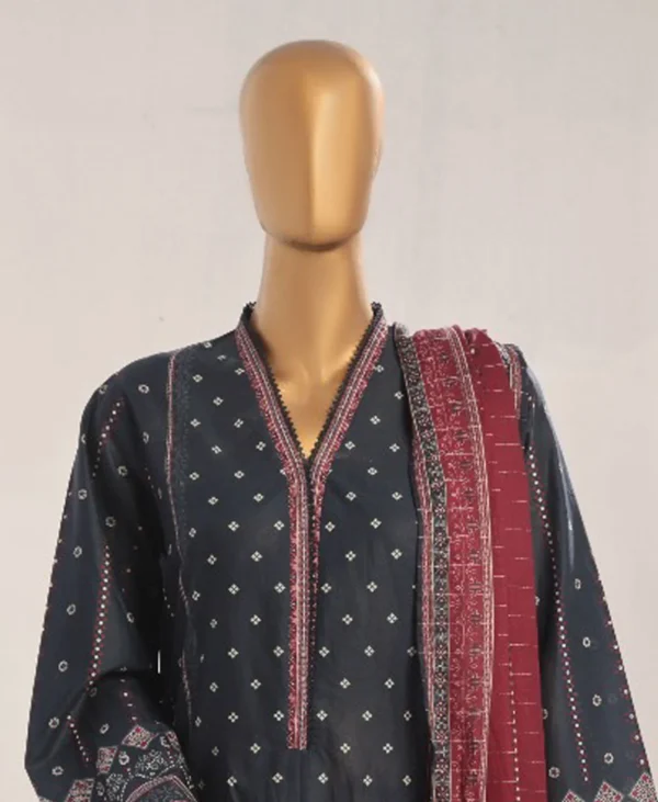 Bin Saeed Stitched 3 Piece Printed Lawn Collection'2025