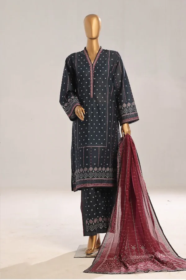 Bin Saeed Stitched 3 Piece Printed Lawn Collection'2025 - Image 2