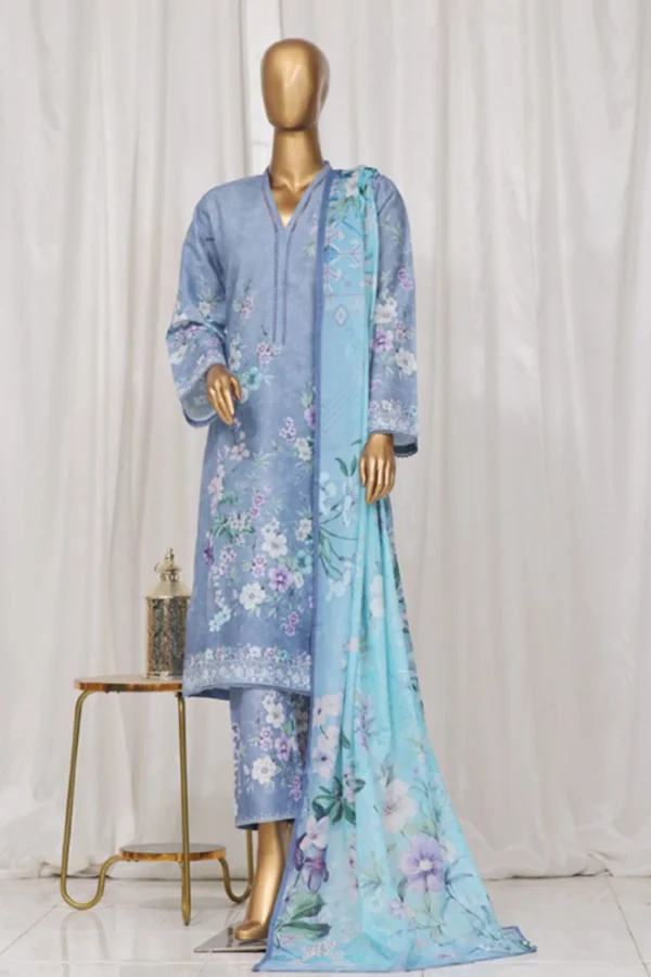 Bin Saeed Stitched 3 Piece Printed Lawn Collection'2025 - Image 2