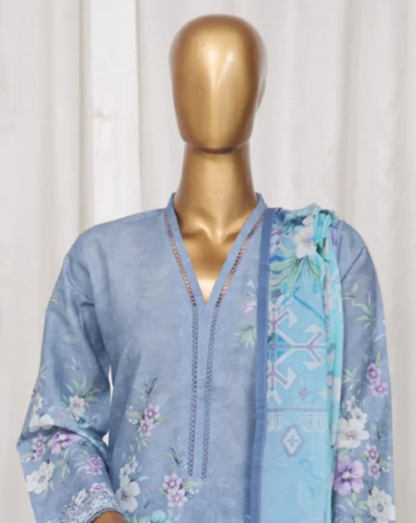 Bin Saeed Stitched 3 Piece Printed Lawn Collection'2025