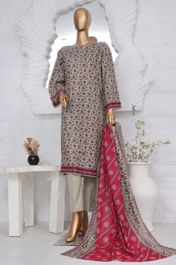 Bin Saeed Stitched 3 Piece Printed Lawn Collection'2025 - Image 2