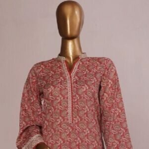 Bin Saeed Stitched 3 Piece Printed Lawn Fershi Shalwar Collection'2025