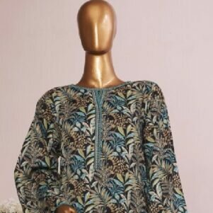 Bin Saeed Stitched 3 Piece Printed Lawn Fershi Shalwar Collection'2025