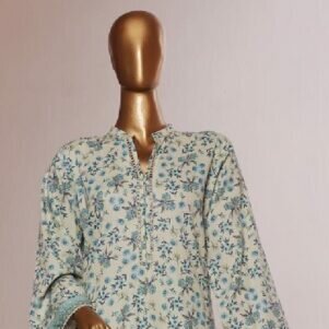 Bin Saeed Stitched 3 Piece Printed Lawn Fershi Shalwar Collection'2025