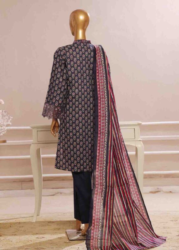 Bin Saeed Stitched 3 Piece Embroidered Chicken Kari Lawn Collection'2025 - Image 5