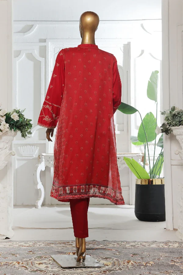 Bin Saeed Stitched 3 Piece Embroidered Eid Ka Jora Luxury Lawn Collection'2025 - Image 3