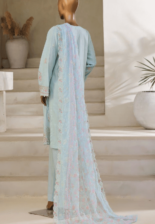 Bin Saeed Stitched 3 Piece Embroidered Luxury Lawn Collection'2025 - Image 3
