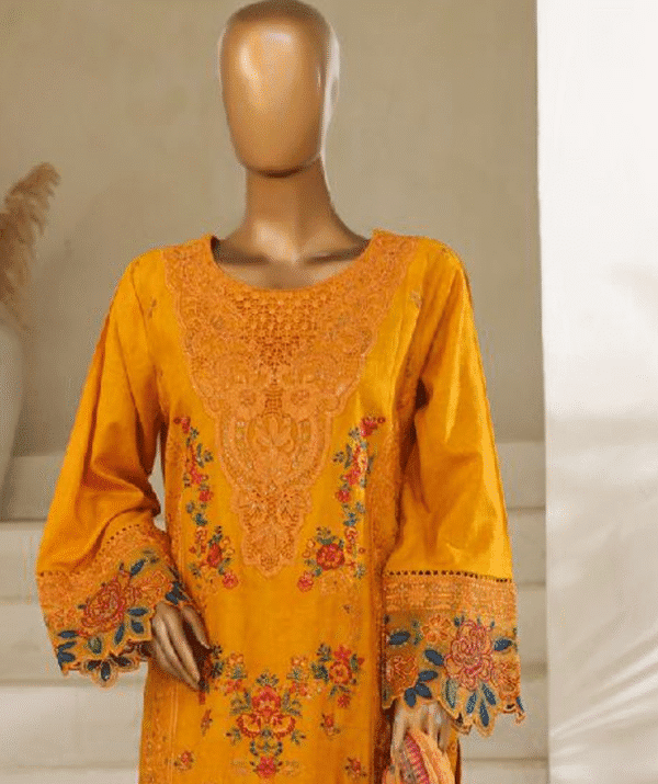 Bin Saeed Stitched 3 Piece Embroidered Luxury Lawn Collection'2025